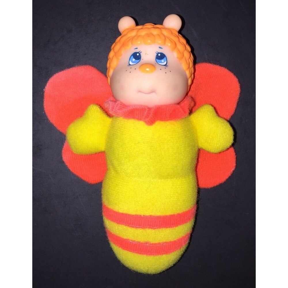 Vintage 1991 SOMA Glo Friend Bumble Bee Bug Butterfly Glow Toy 6.5" Tested WORKS